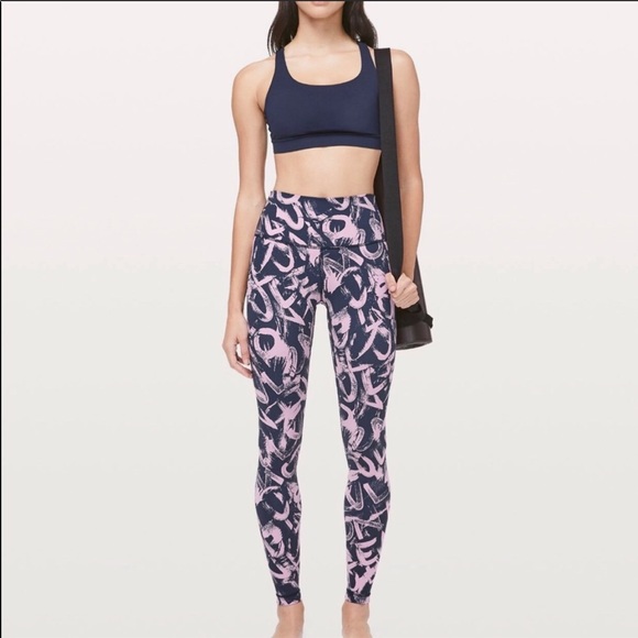 🚫SOLD🍋Lululemon Wunder Under Graffiti🍭POP🍋🆕 - Picture 2 of 3